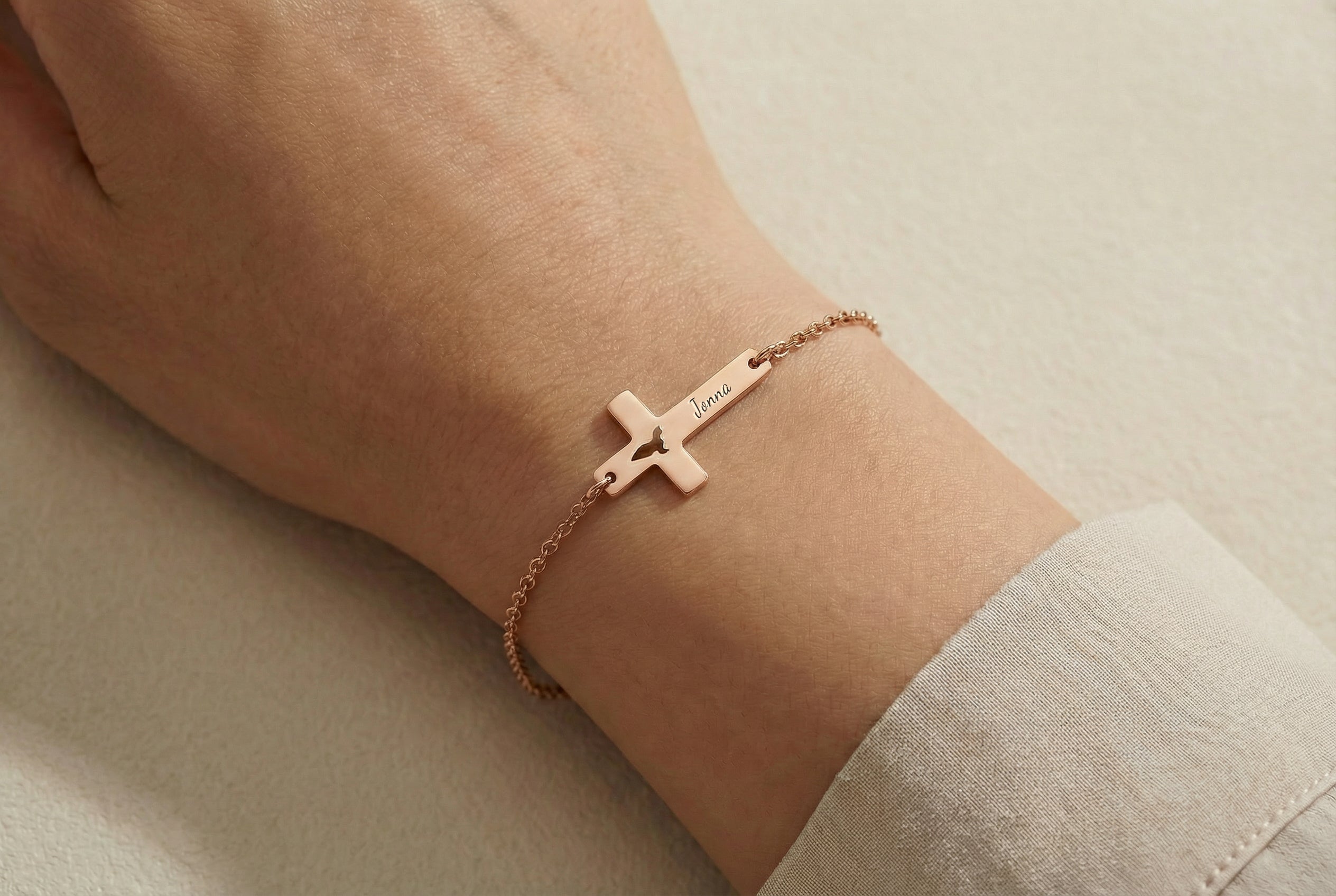 Dove Cross Bracelet