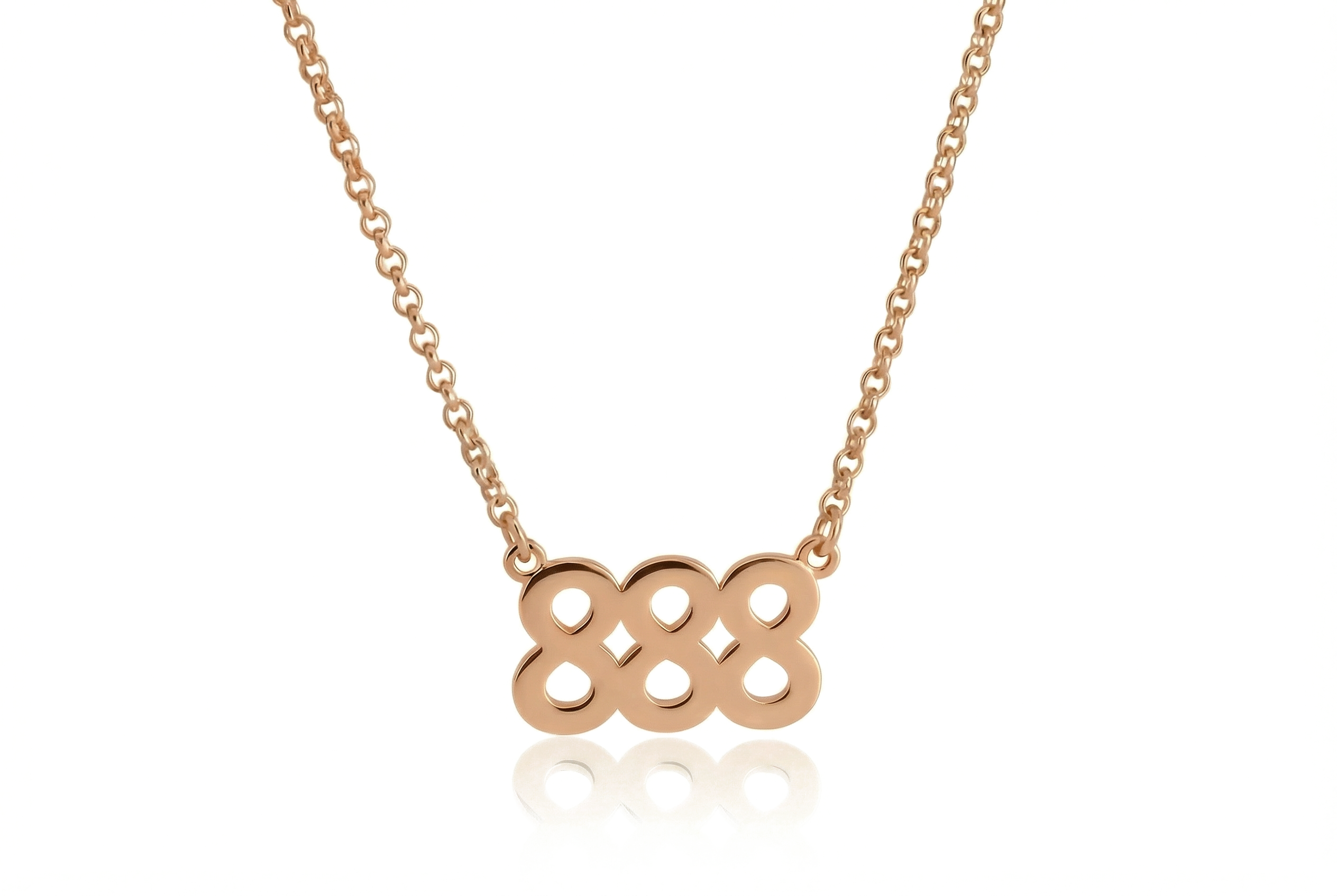 888 Christian Number Necklace