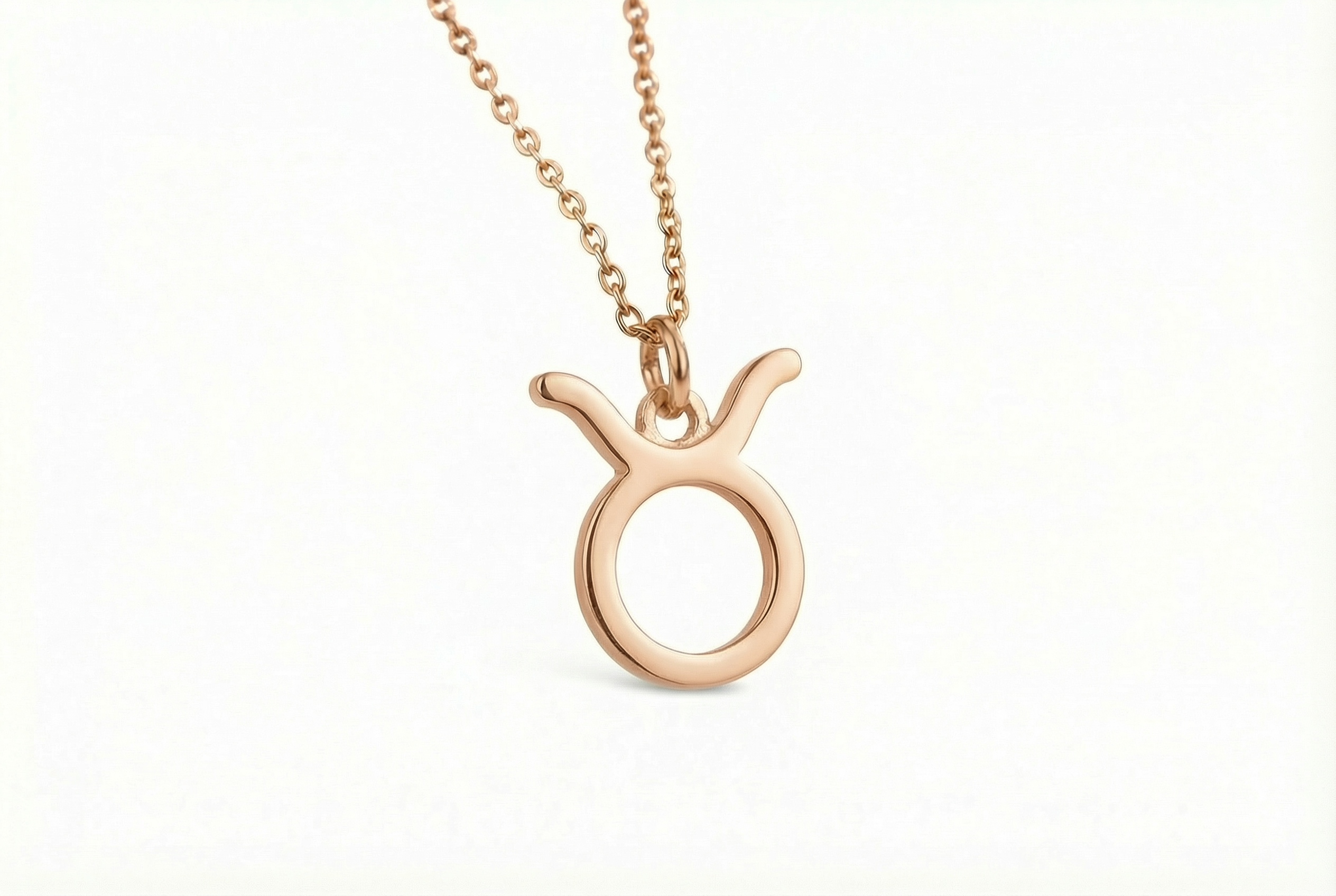 Gold Taurus Pendant Necklace