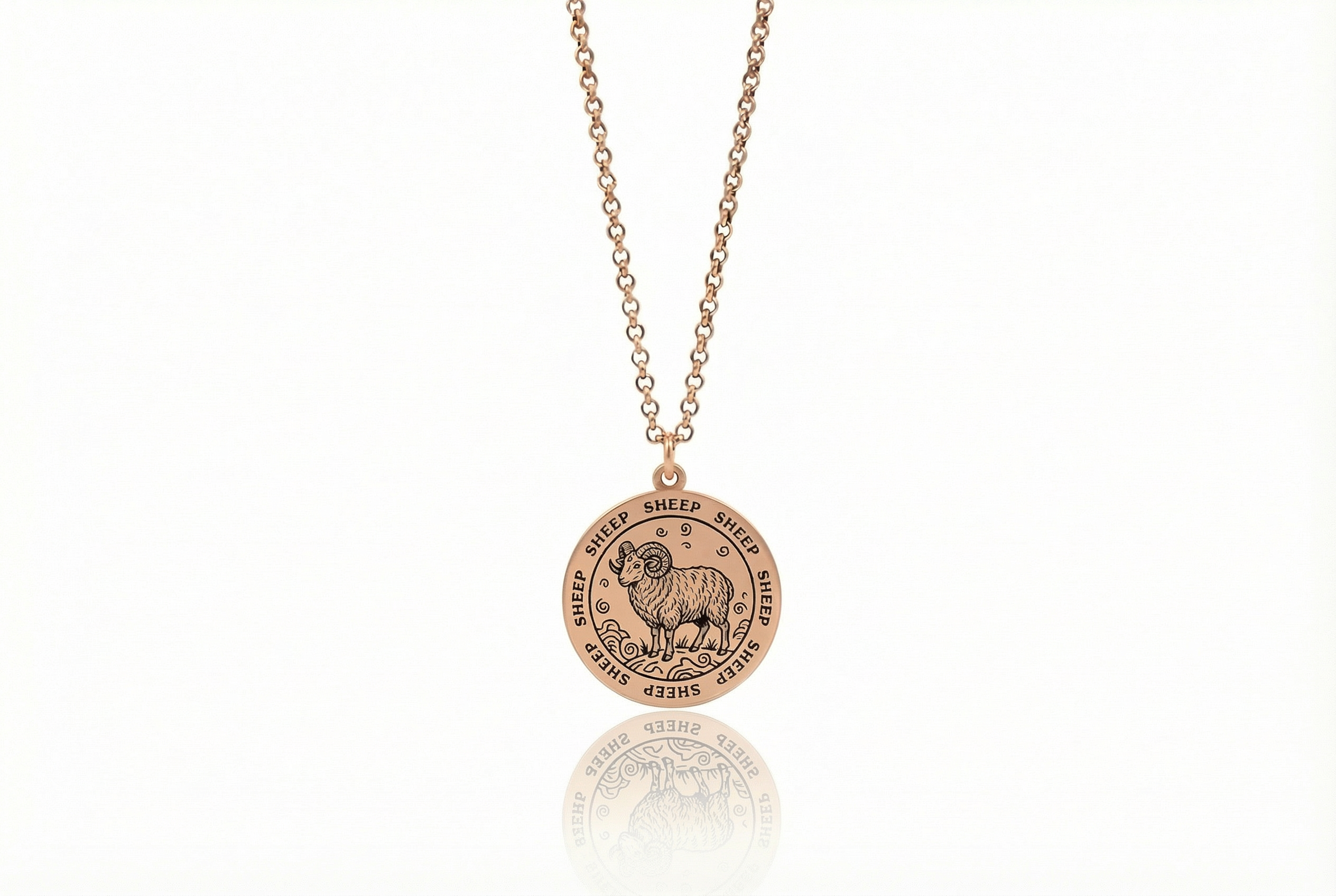 Sheep Zodiac Necklace