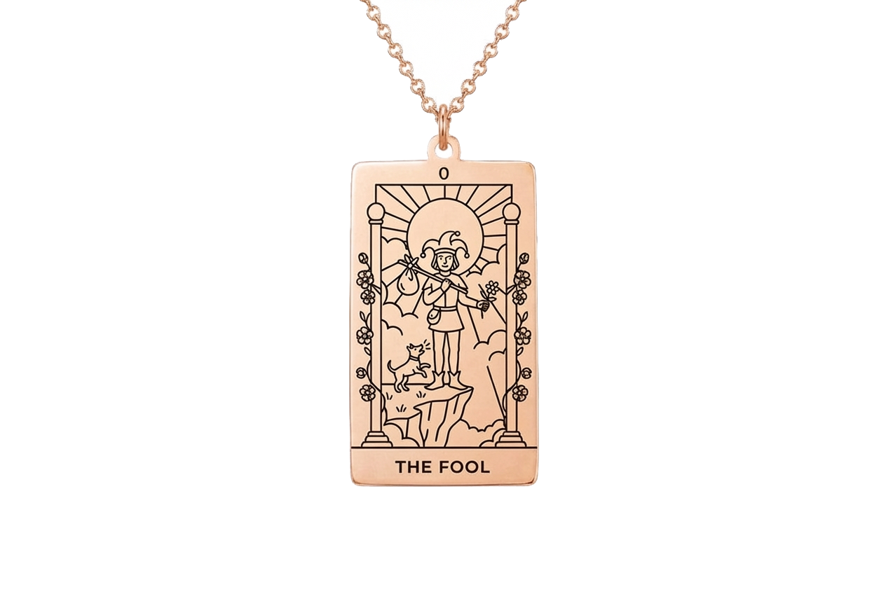 The Fool Tarot Card Necklace