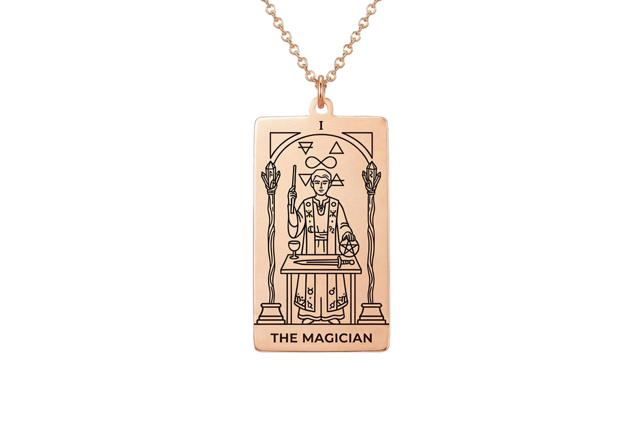 The Magician Tarot Card Necklace