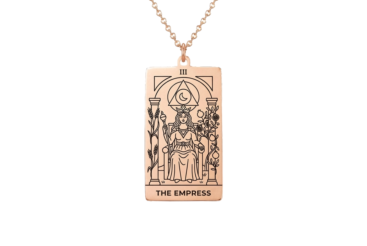 The Empress Tarot Card Necklace