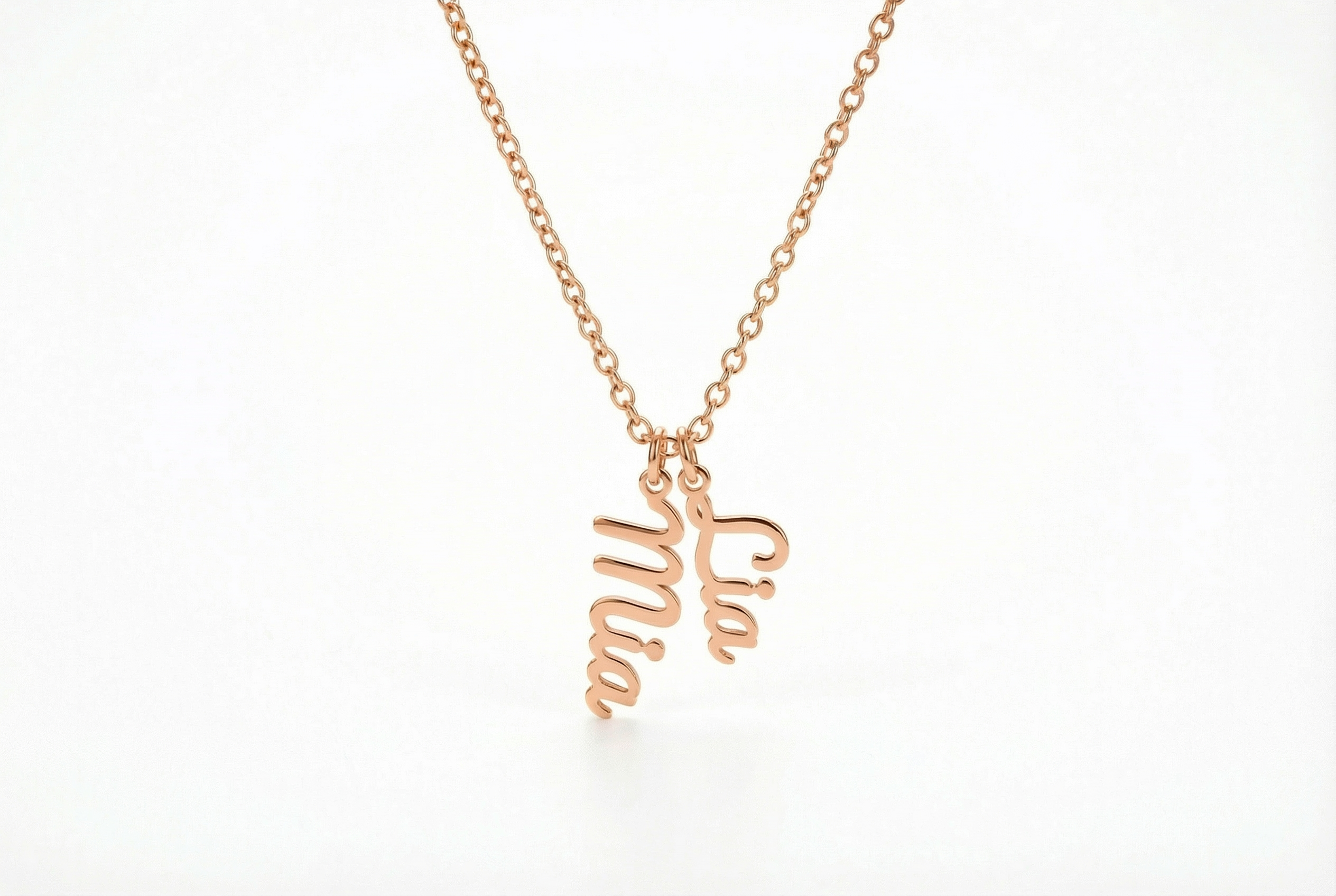 Custom Two Name Necklace