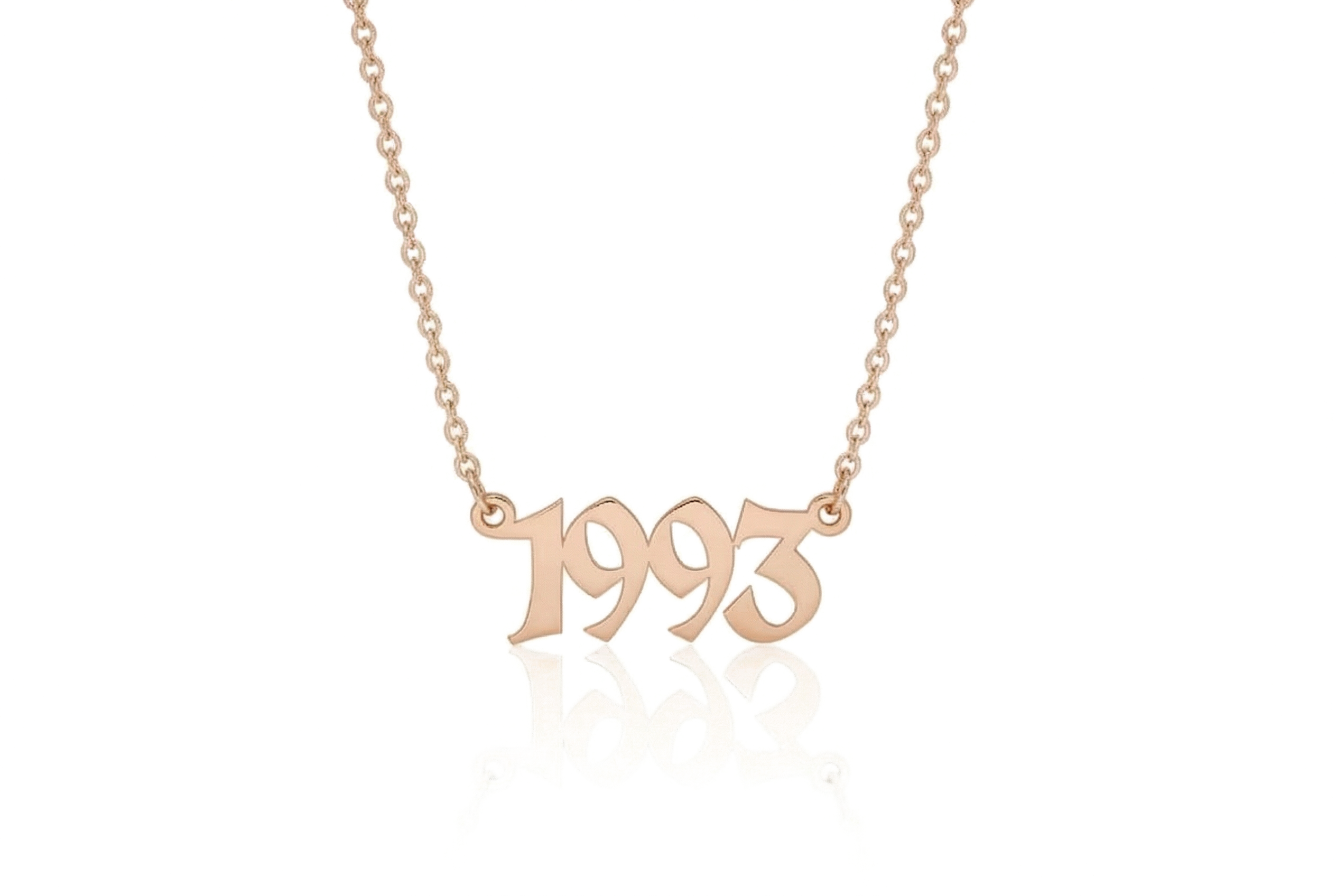 18k Gold Year Necklace