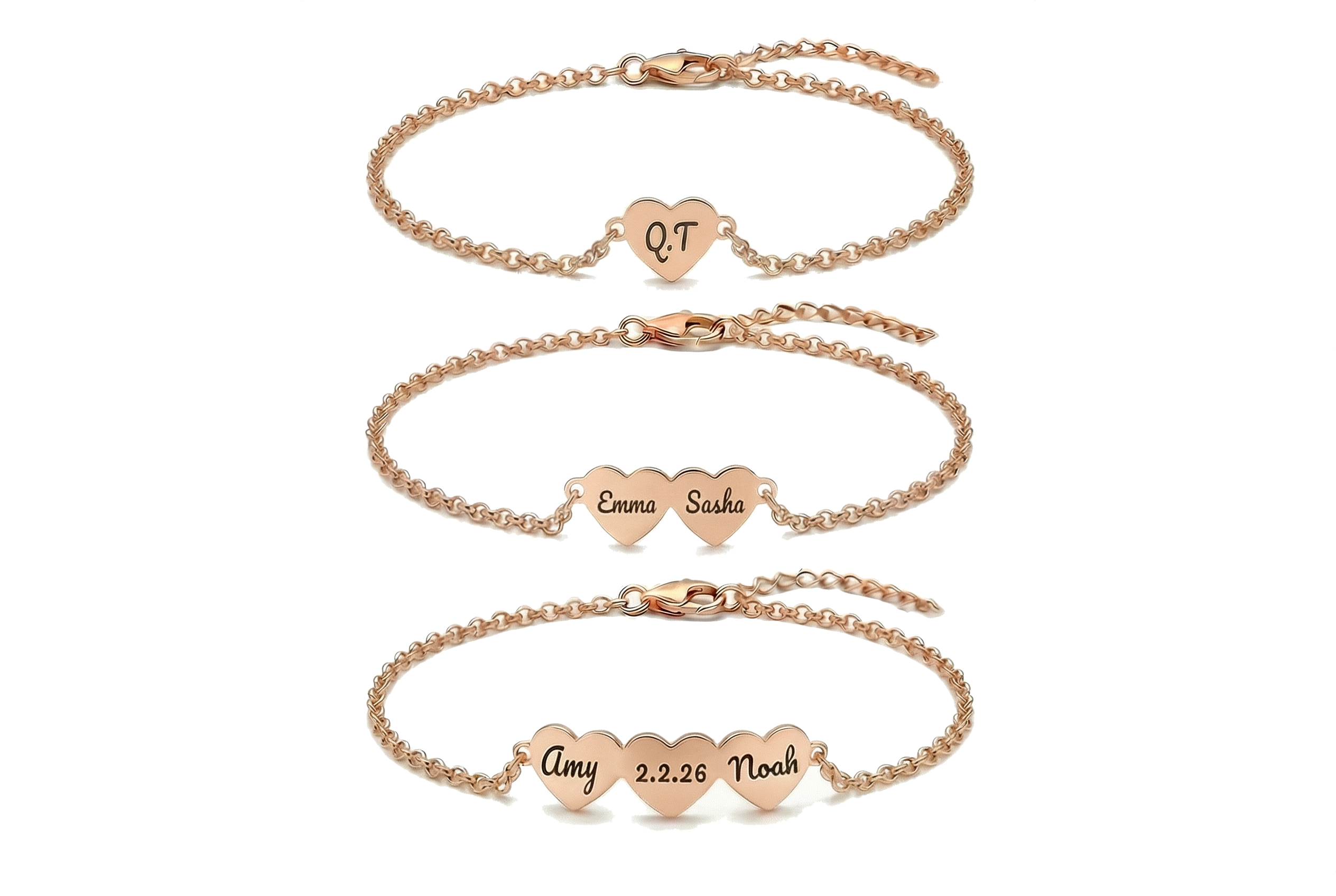 Engraved Heart Bracelet