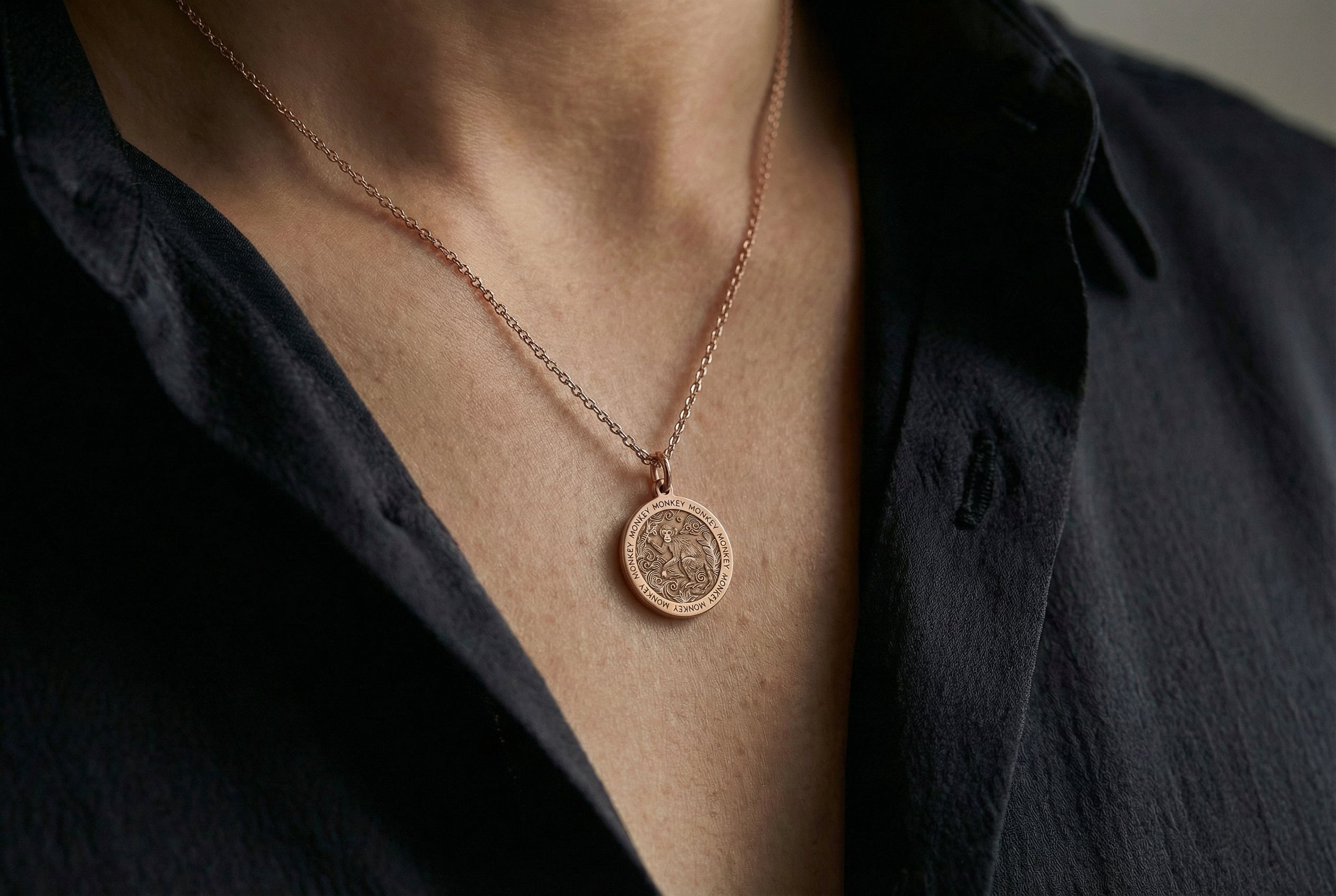 Monkey Zodiac Necklace