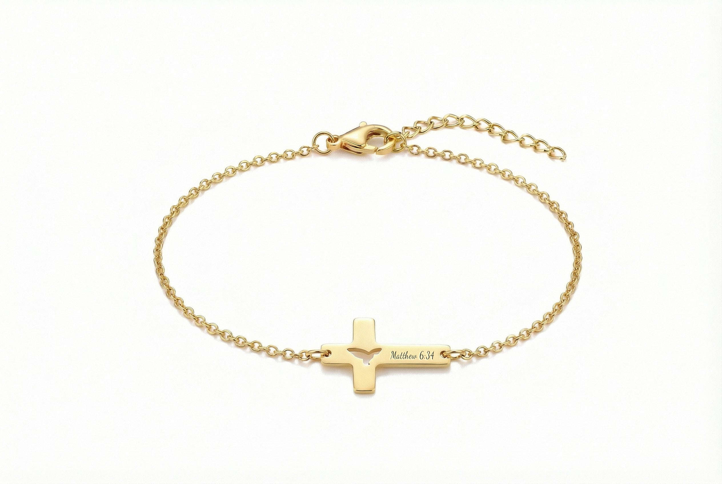 Dove Cross Bracelet