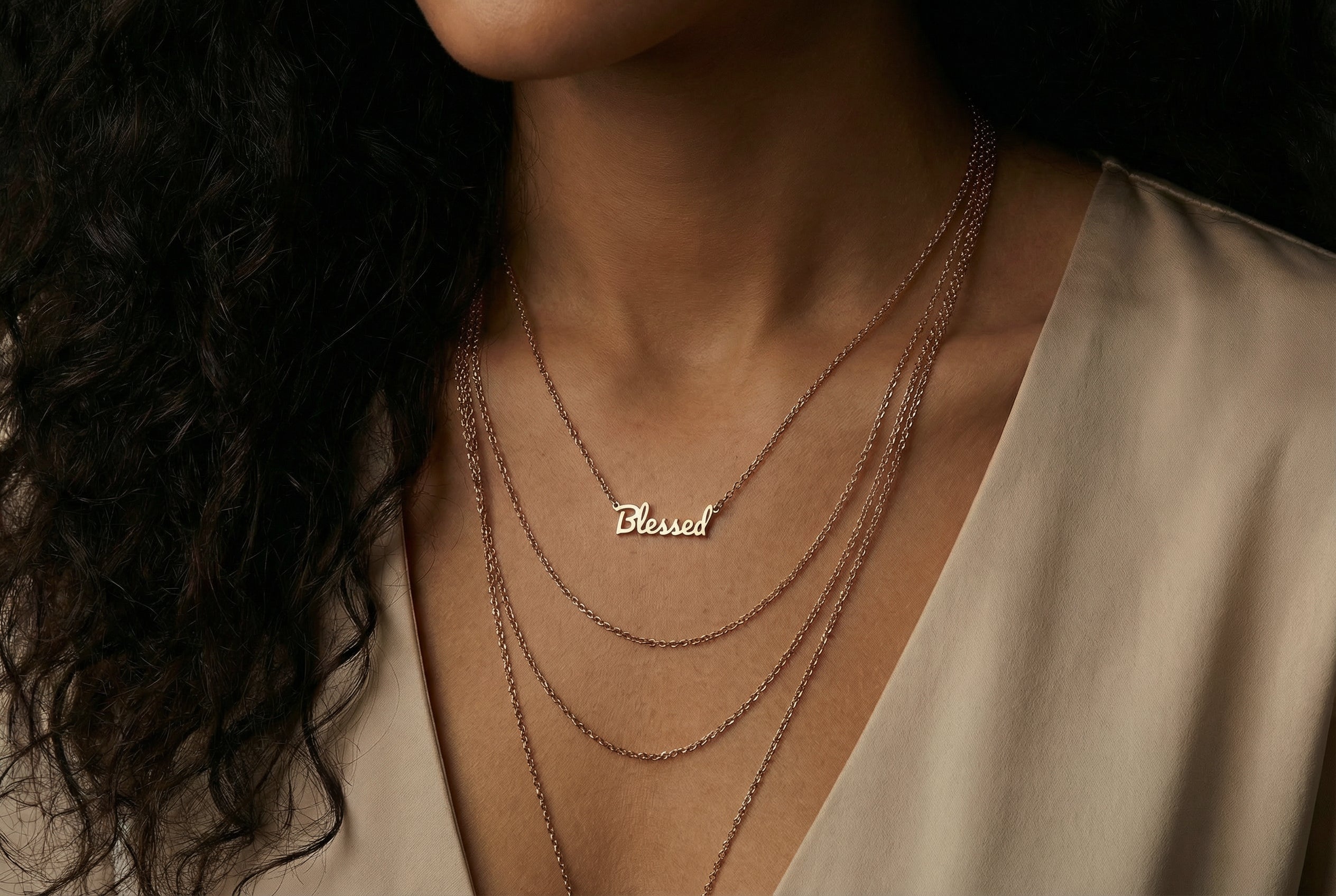 Personalized 18k Gold Necklace