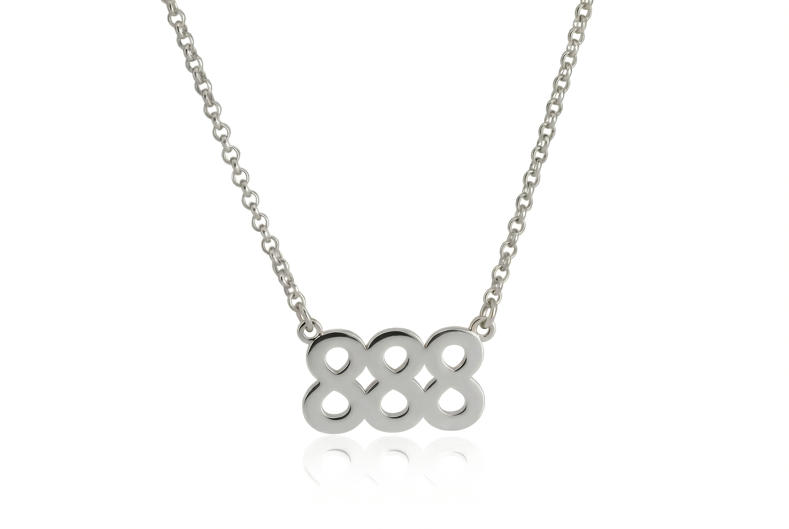 888 Christian Number Necklace