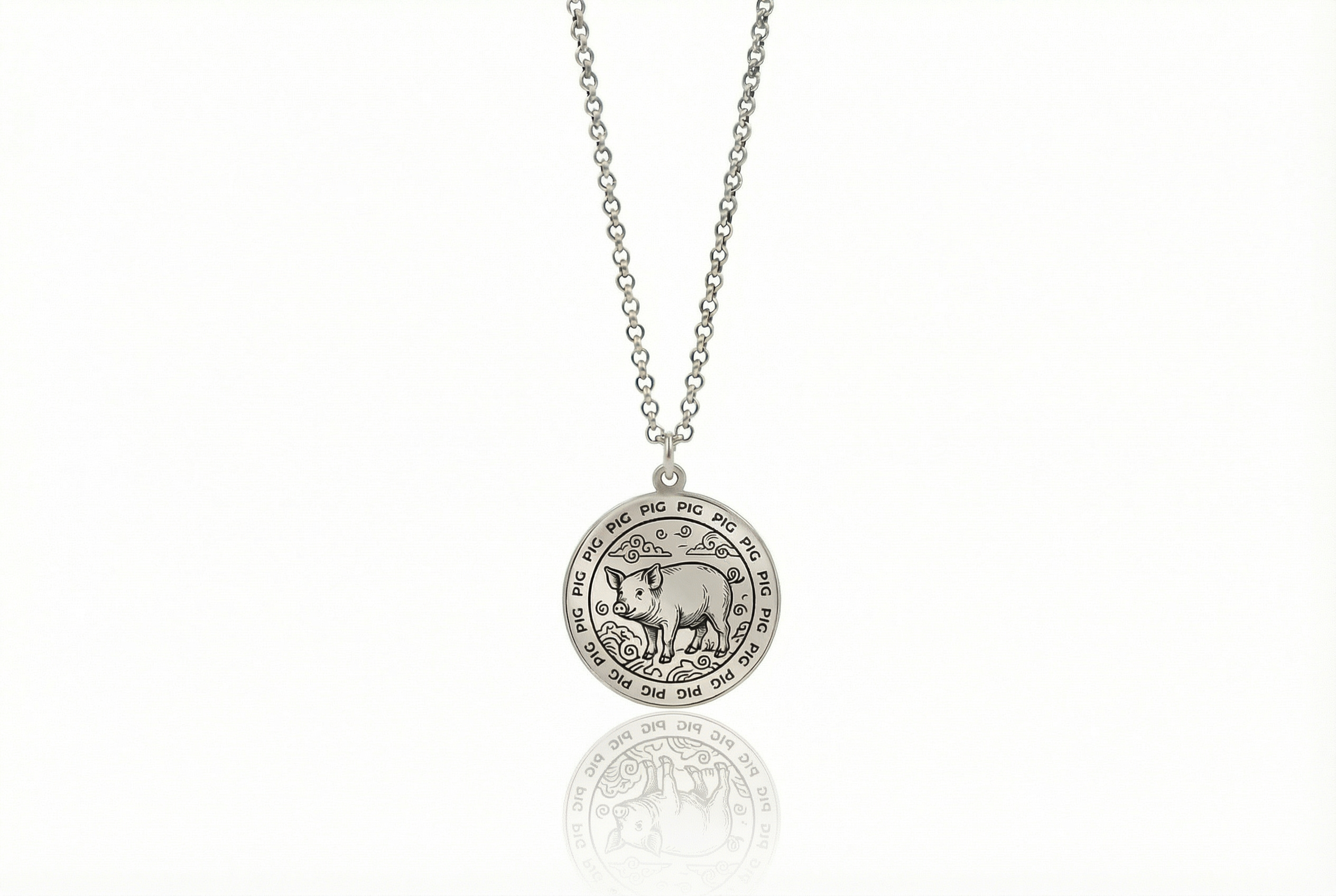 Pig Zodiac Necklace