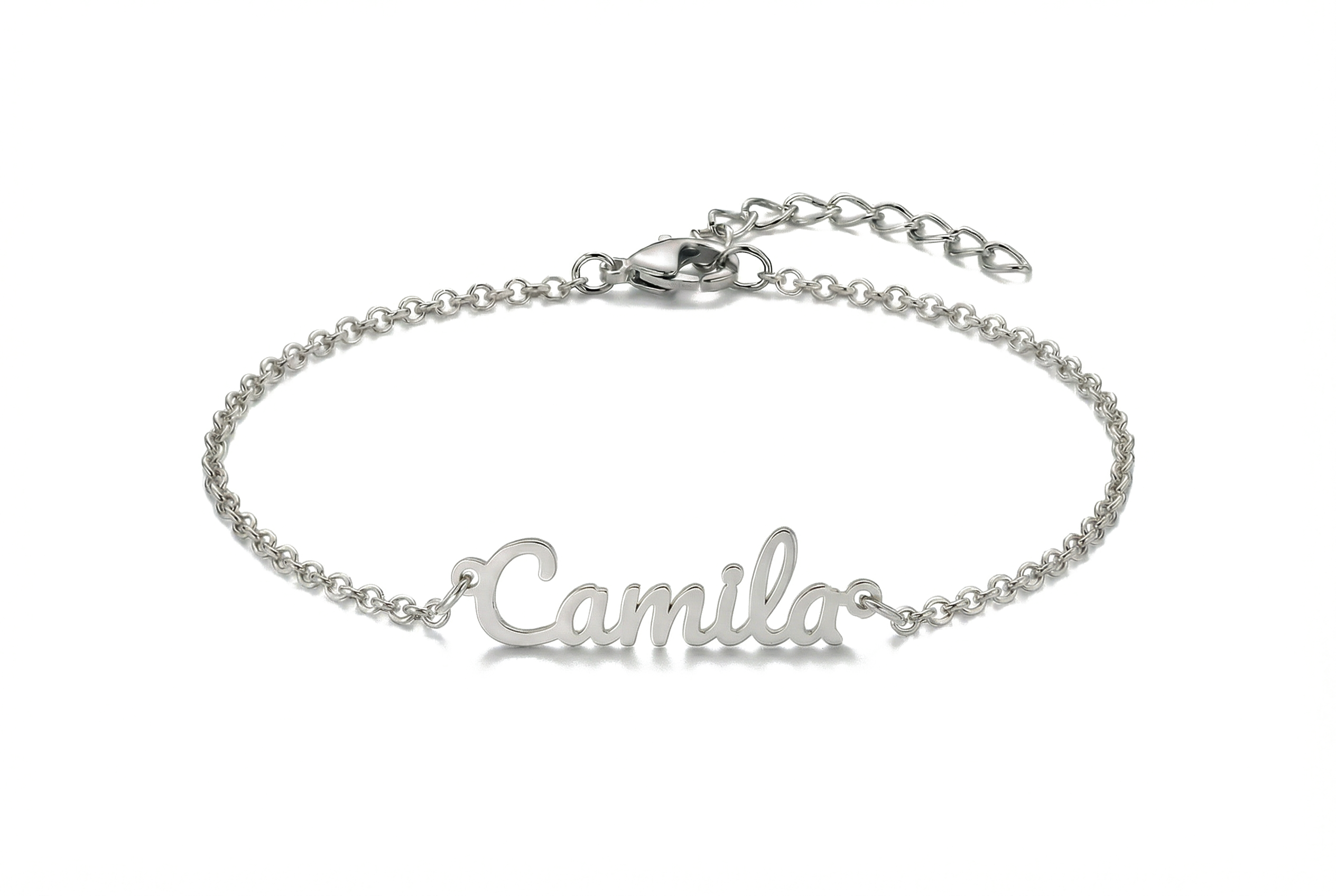 Silver Name Hand Bracelet