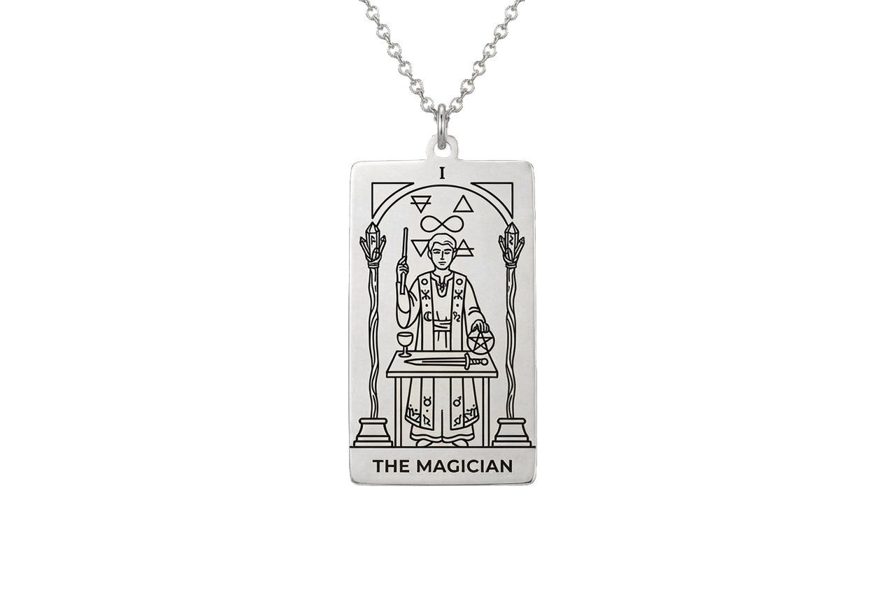 The Magician Tarot Card Necklace