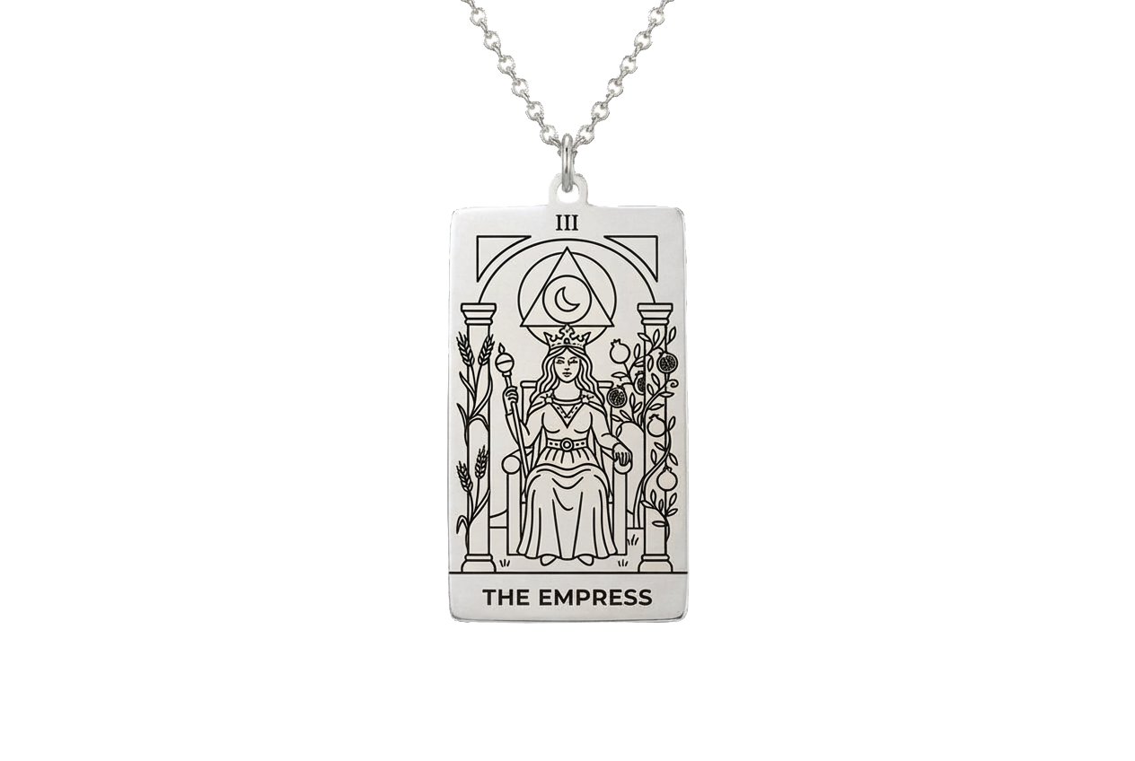 The Empress Tarot Card Necklace