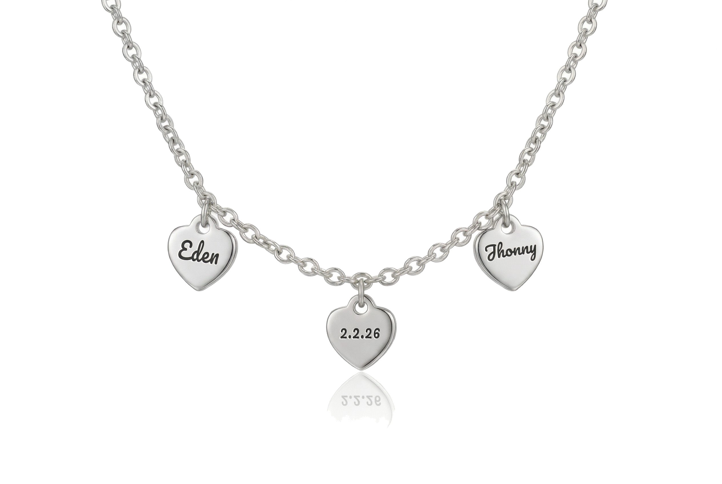 Personalized Hearts Necklace