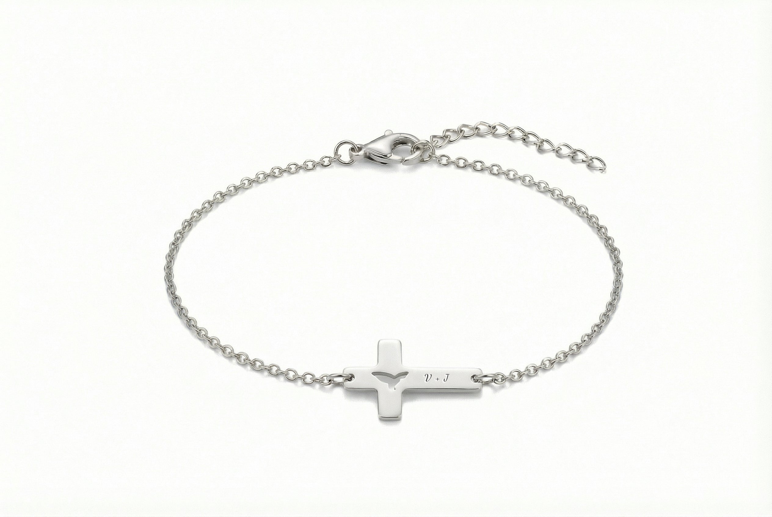 Dove Cross Bracelet