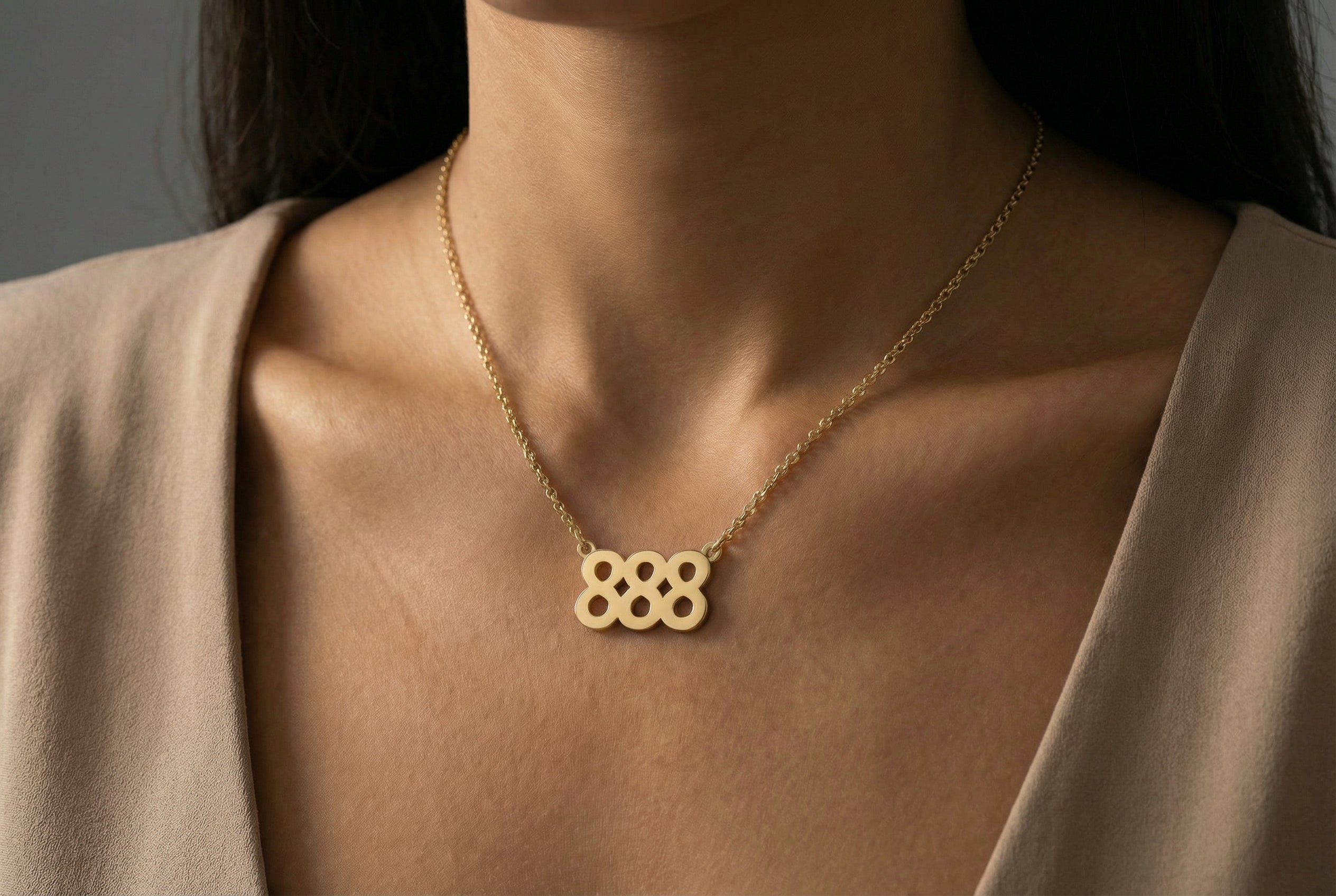 888 Christian Number Necklace