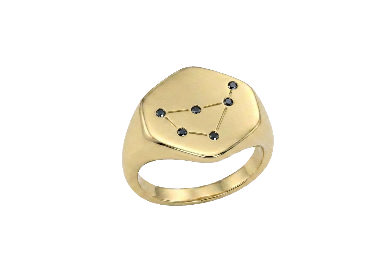 Hexagon Signet Ring