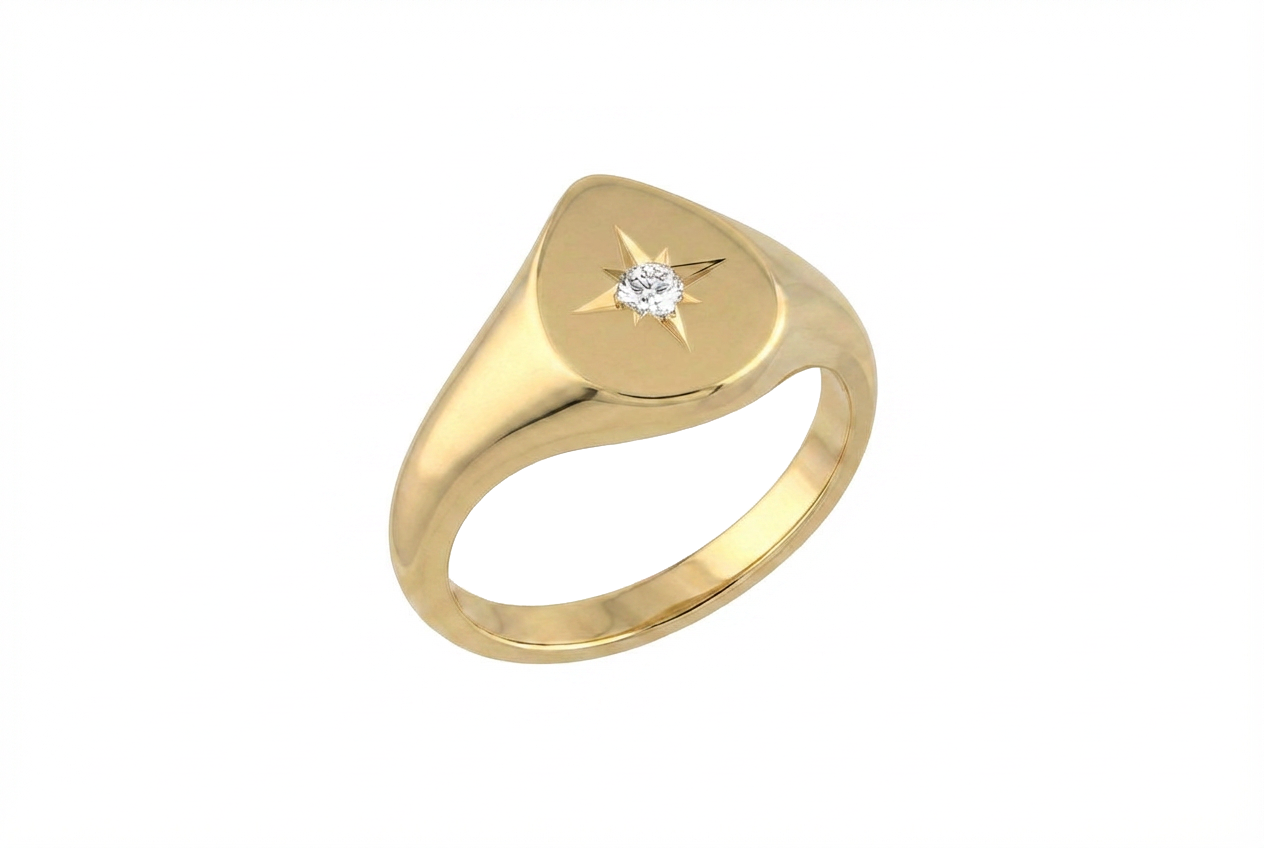 Gold Pear Signet