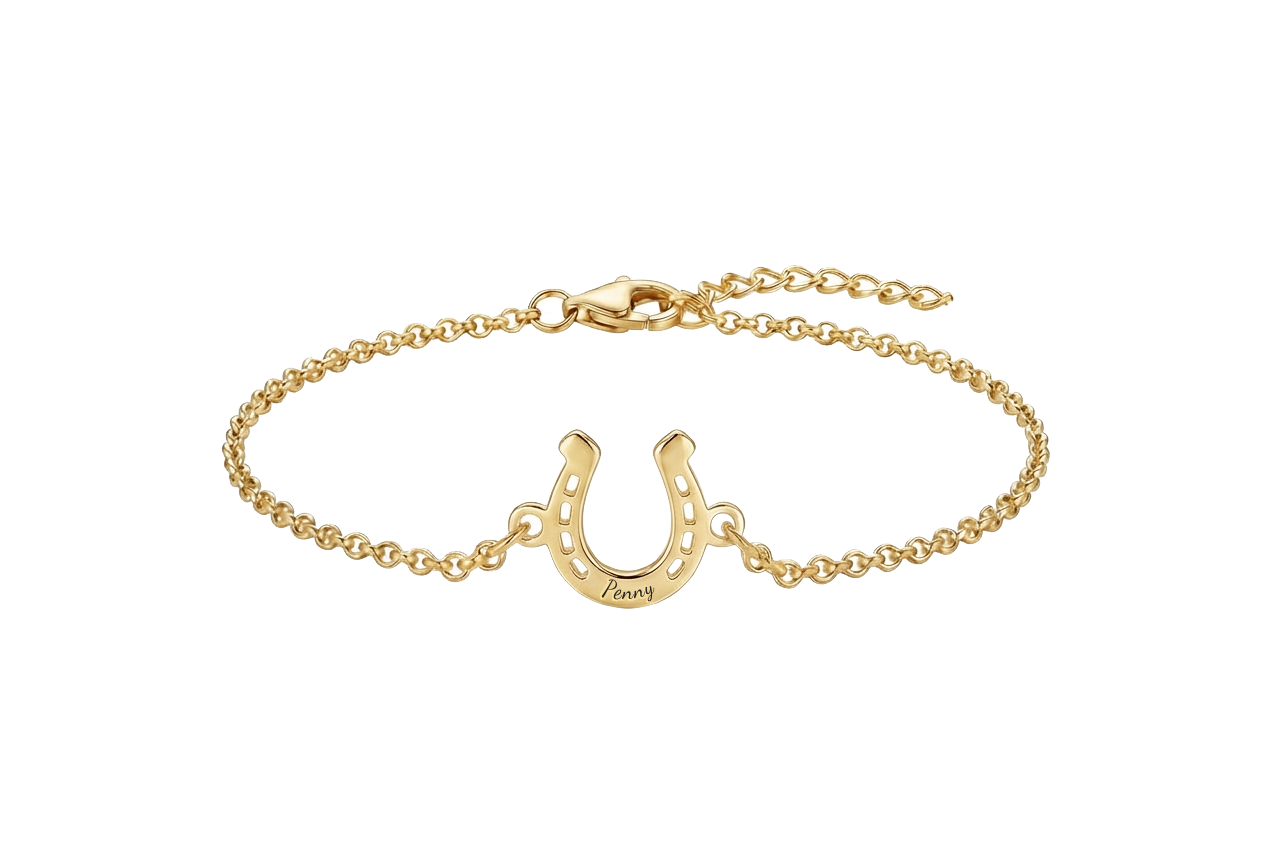 14k Gold Horseshoe Bracelet
