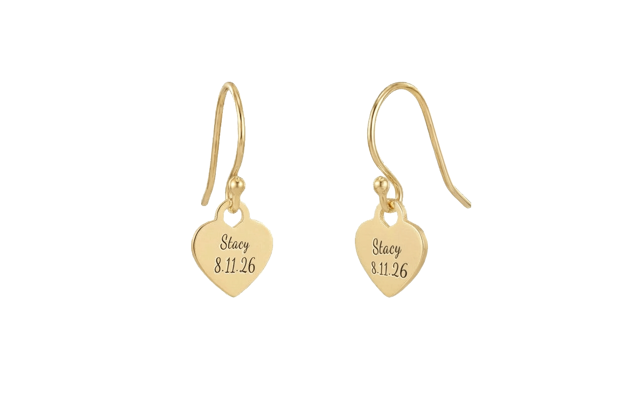 Heart Earrings Dangle