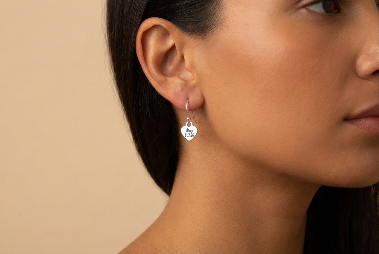 Heart Earrings Dangle