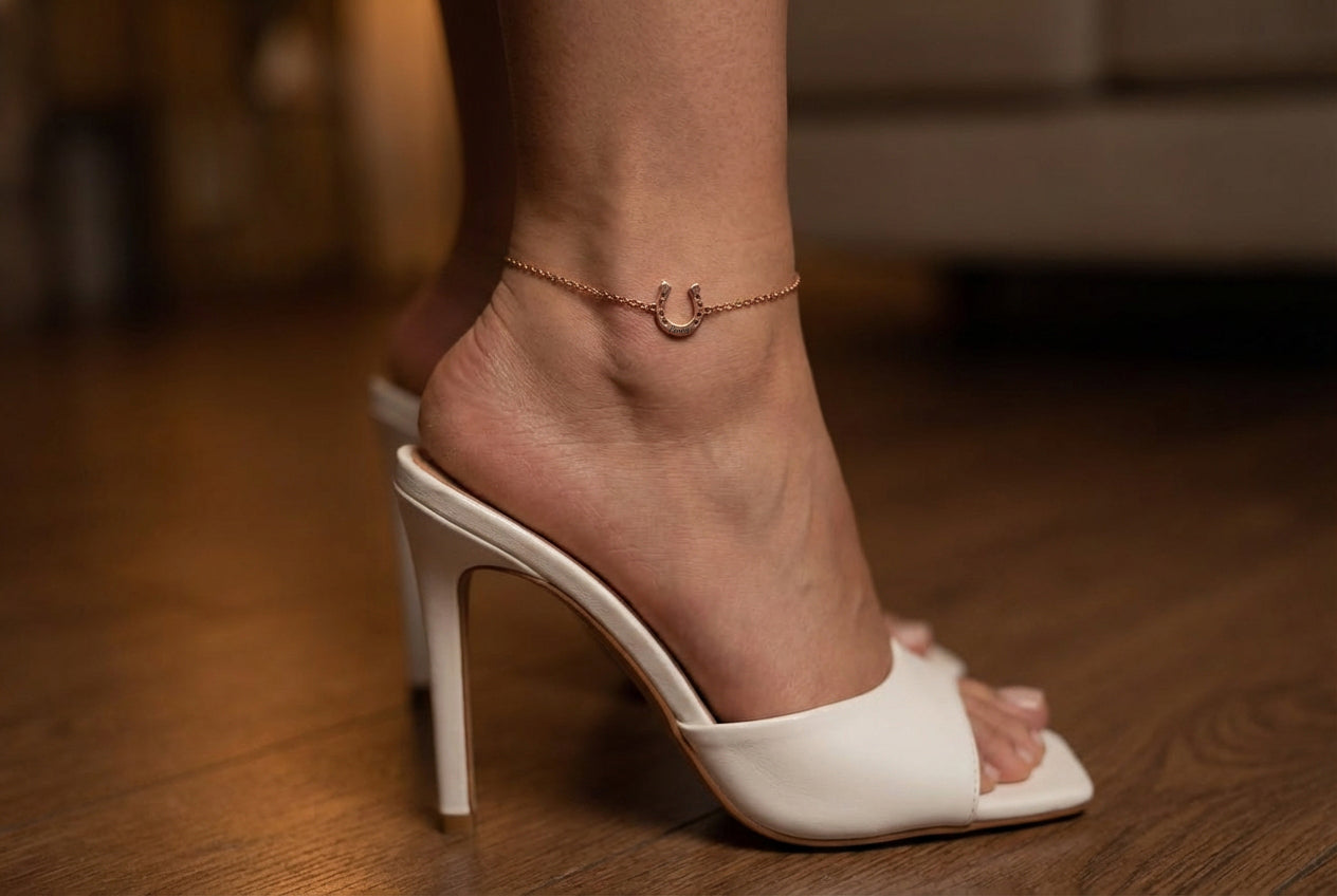 Custom Horseshoe Anklet