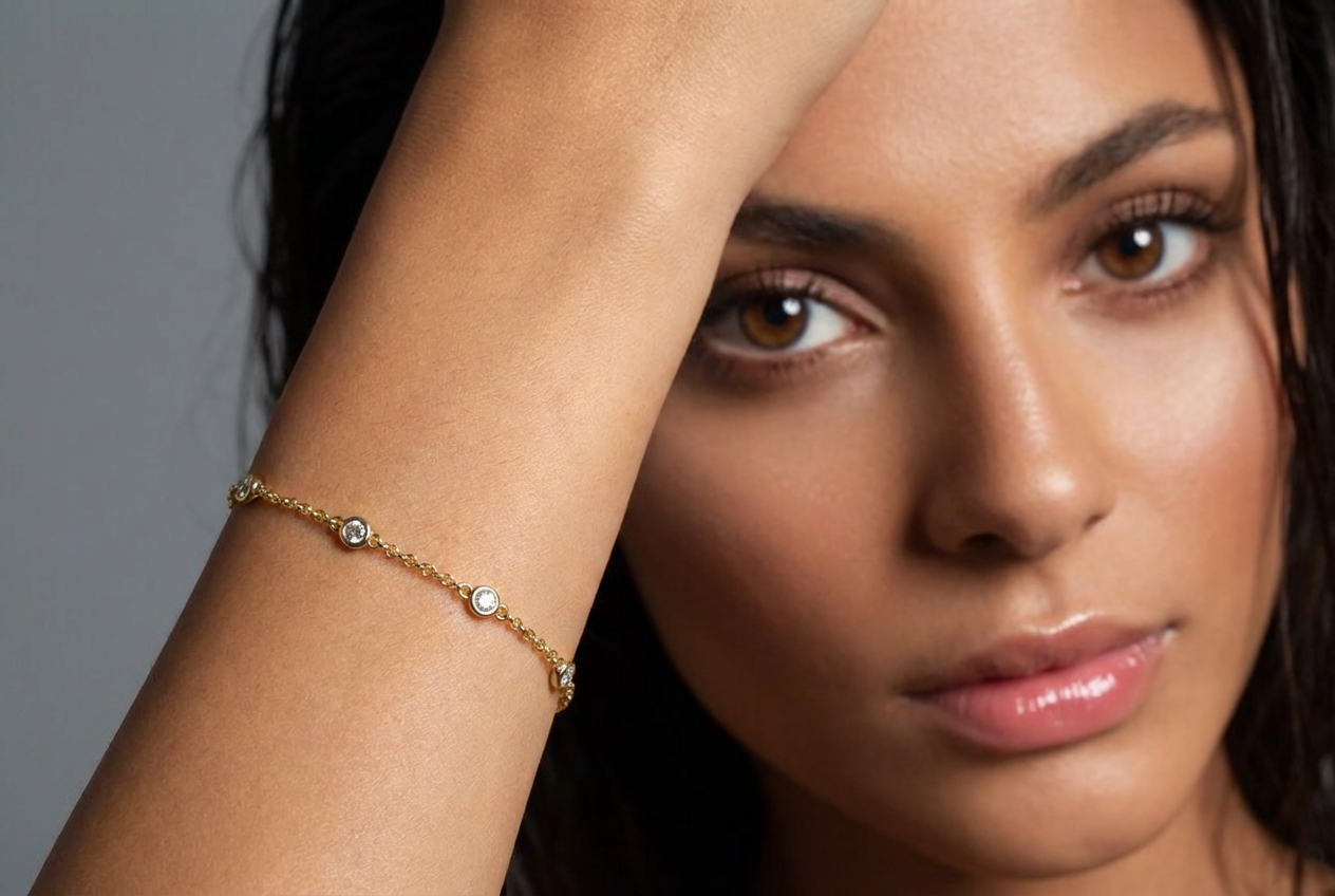 Multi Bezel Shimmer Chain