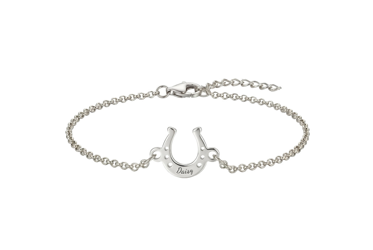 Personalized Horseshoe Bracelet