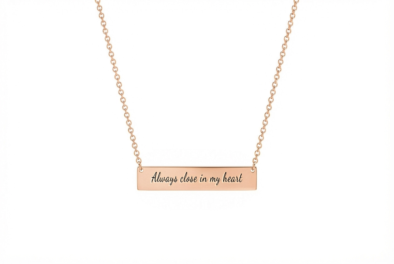 The Heart's Anchor Bar Necklace