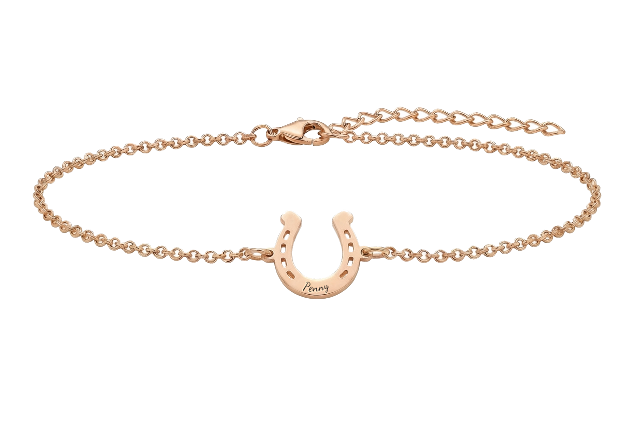 Custom Horseshoe Anklet