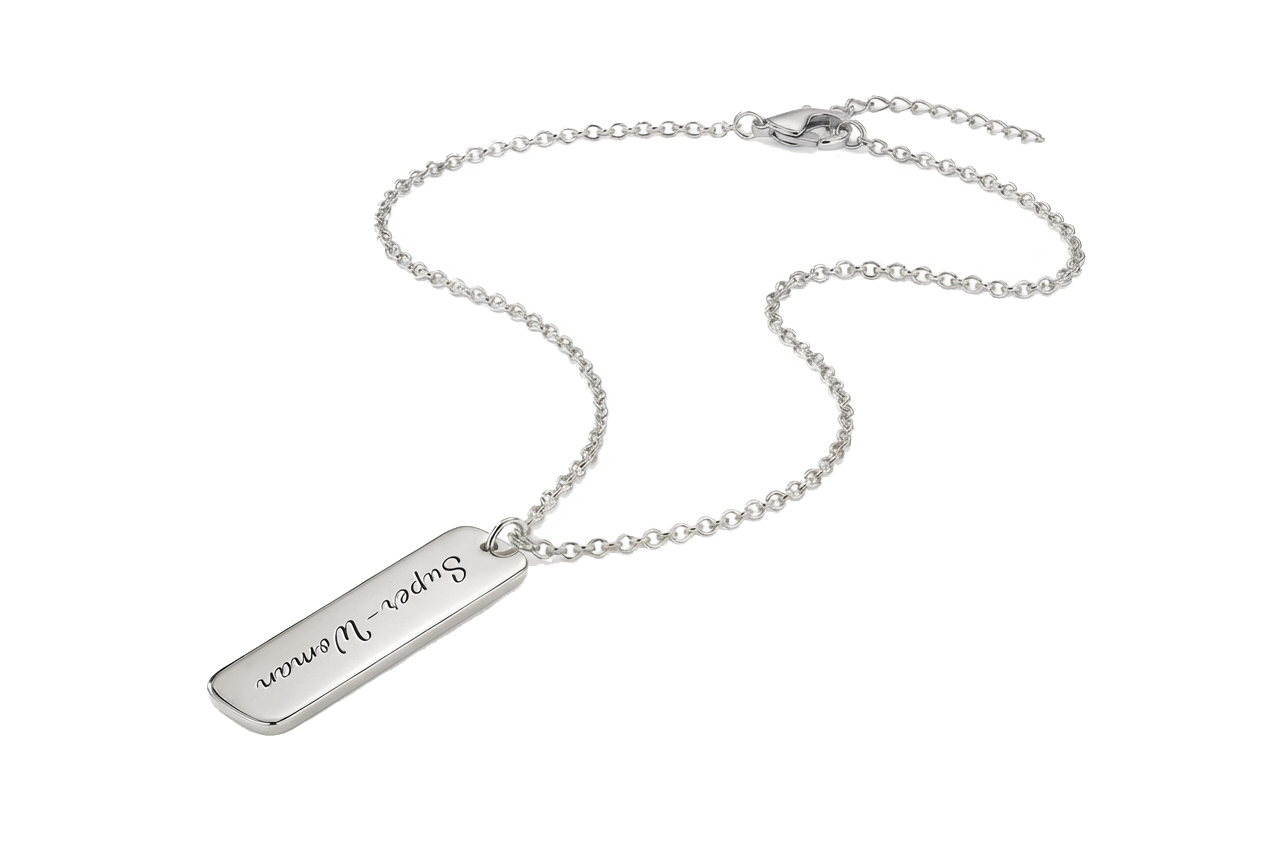 The Petite Power Vertical Bar Necklace