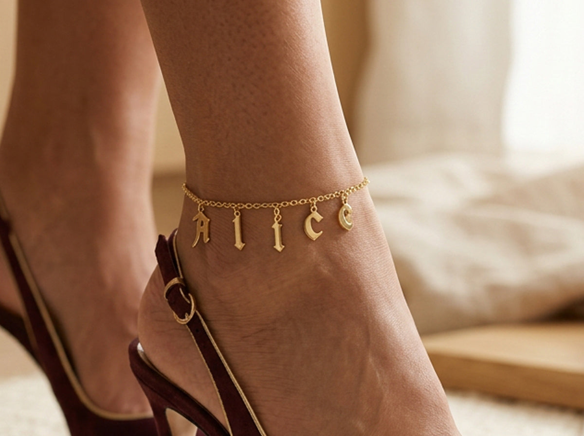 Personalized Name Anklet