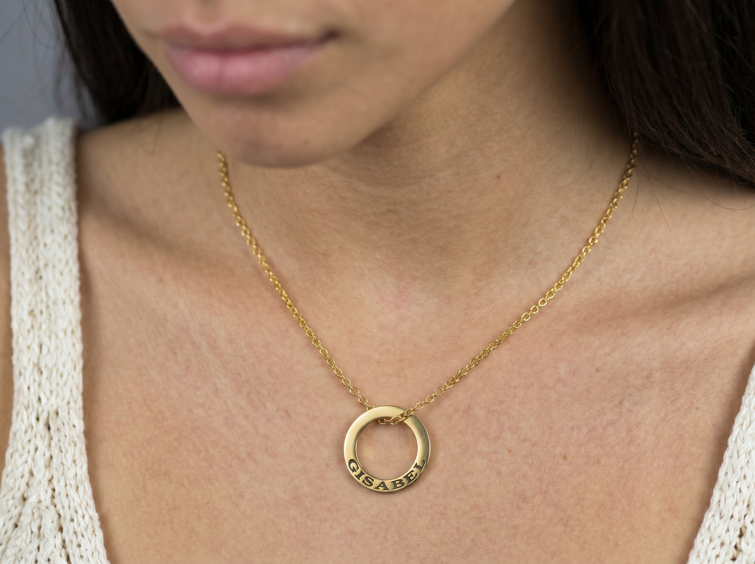 Personalized Circle Necklace