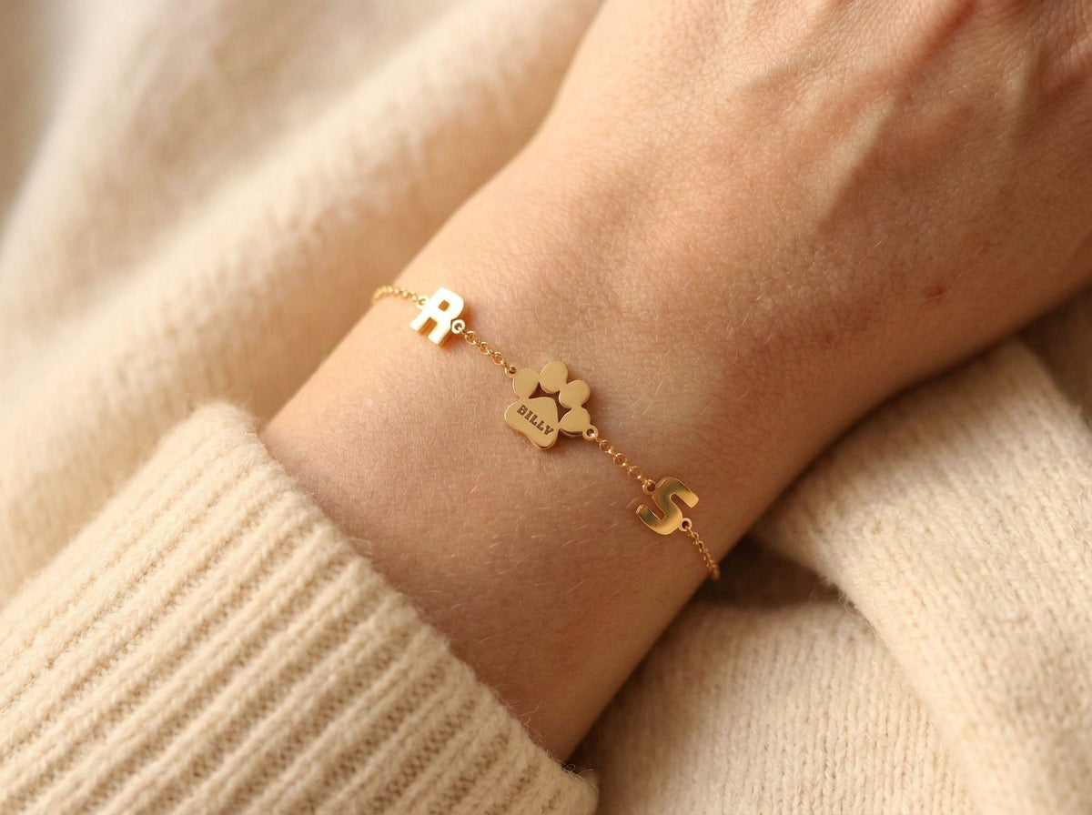 Personalized Paw Bracelet