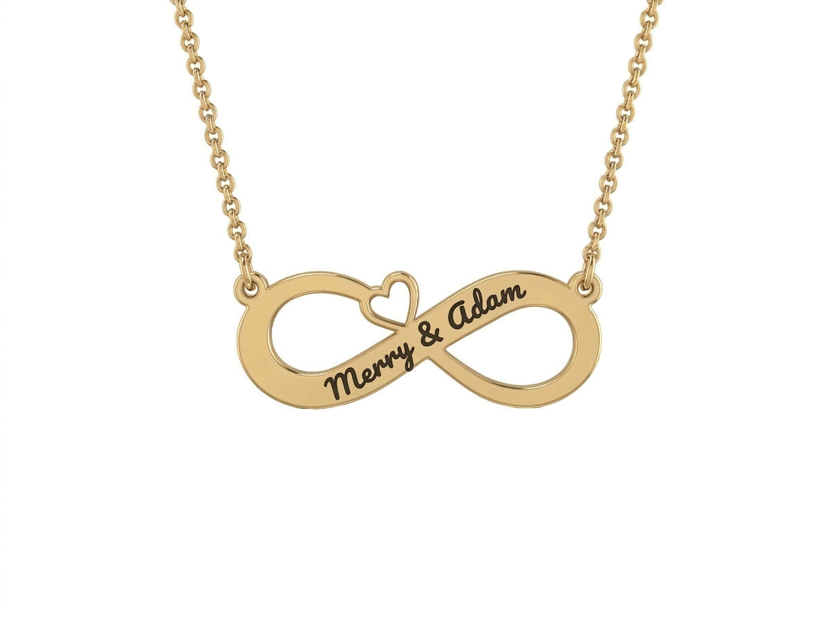 Infinity & Heart Necklace