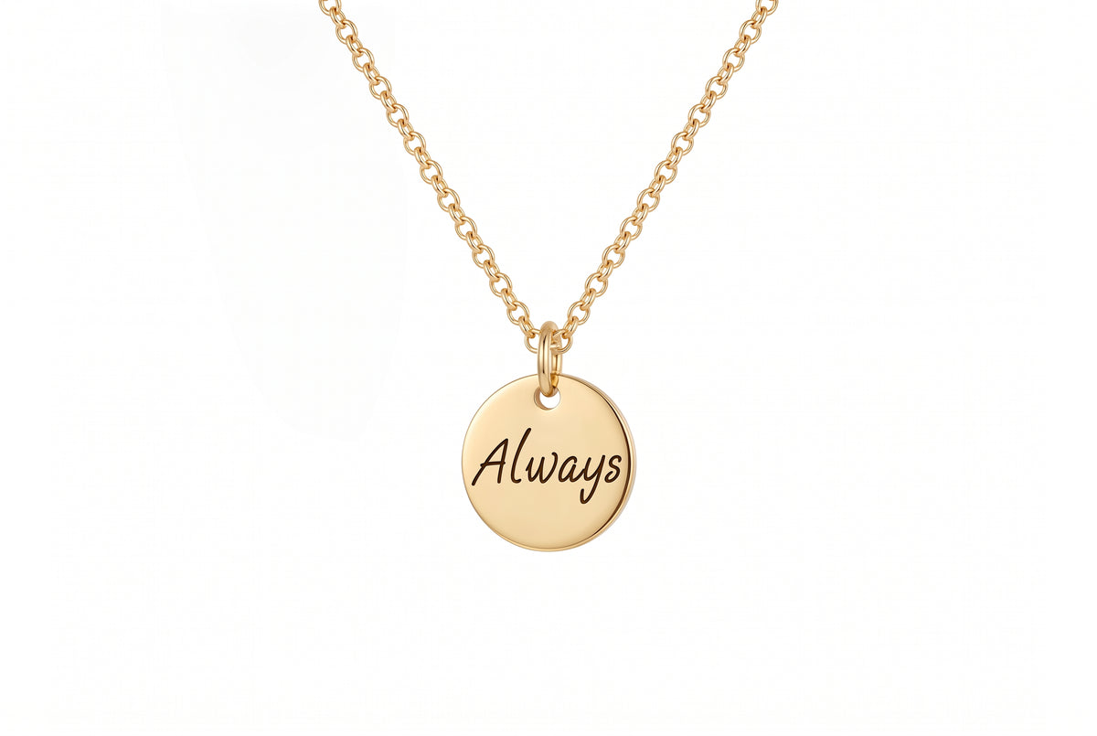 Tiny Message Charm Necklace