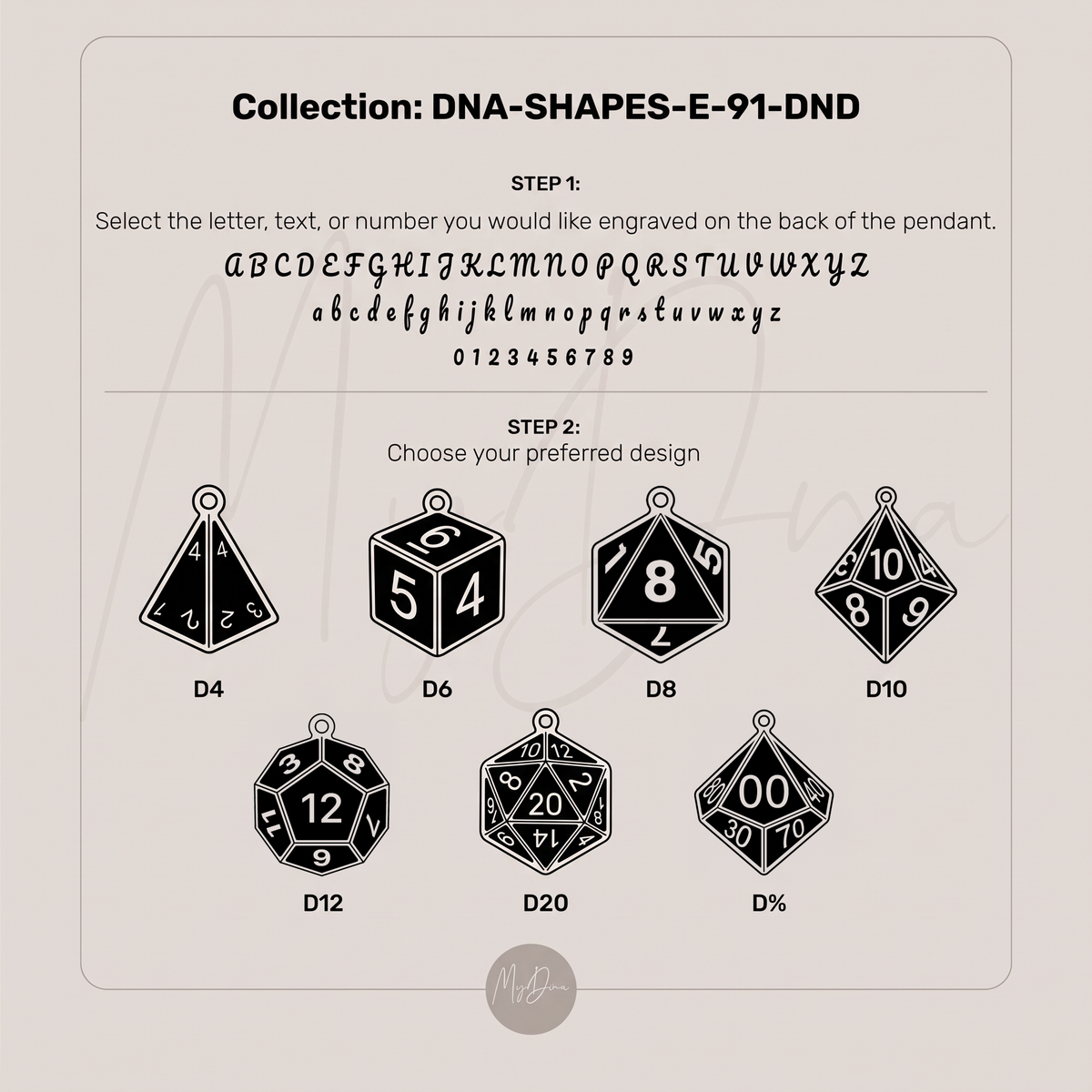 D20 Dice Necklace
