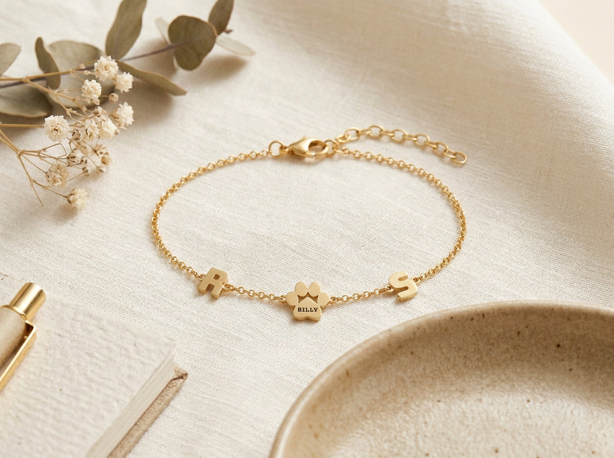 Personalized Paw Bracelet