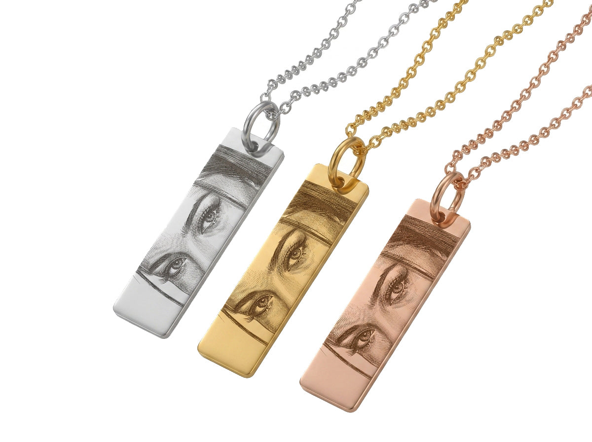 Personalized Eyes Photo Necklace