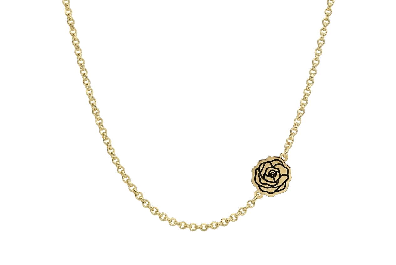 Asymmetric Birth Flower Choker