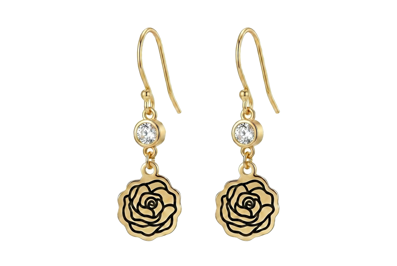 Birth Flower Earrings