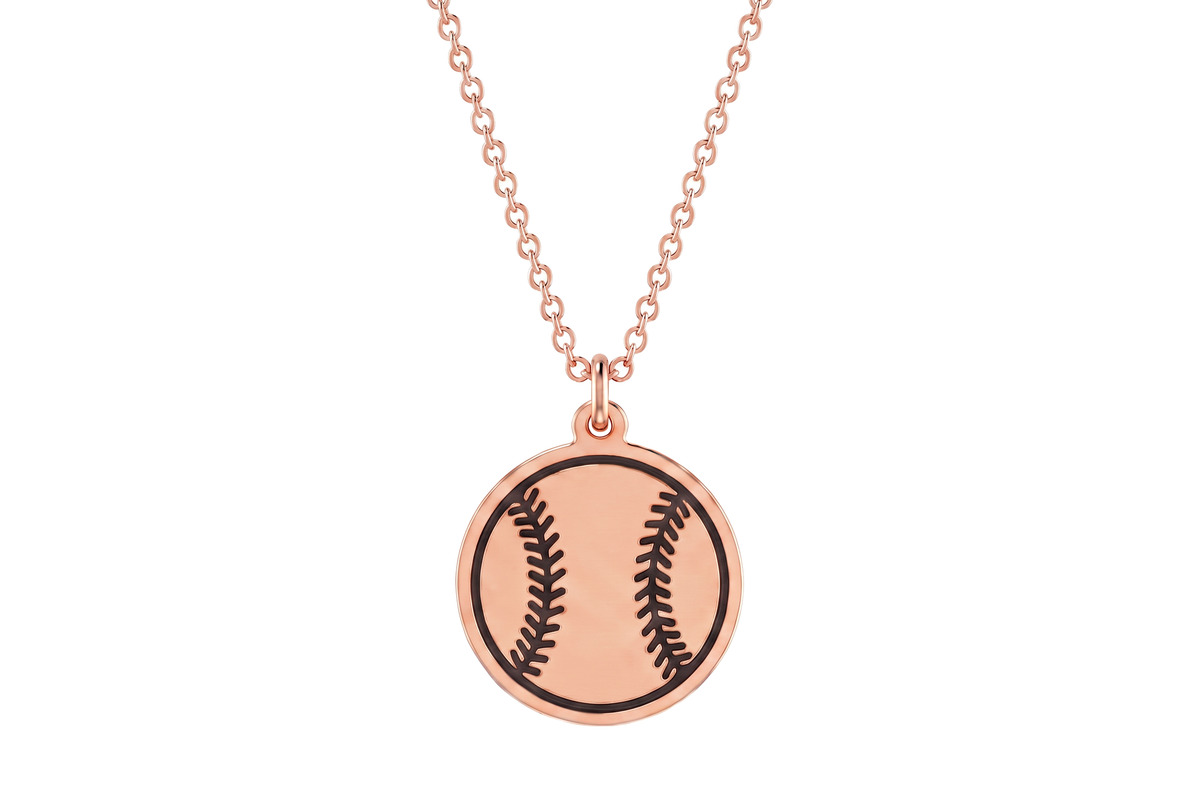 Custom Baseball Pendant Necklace
