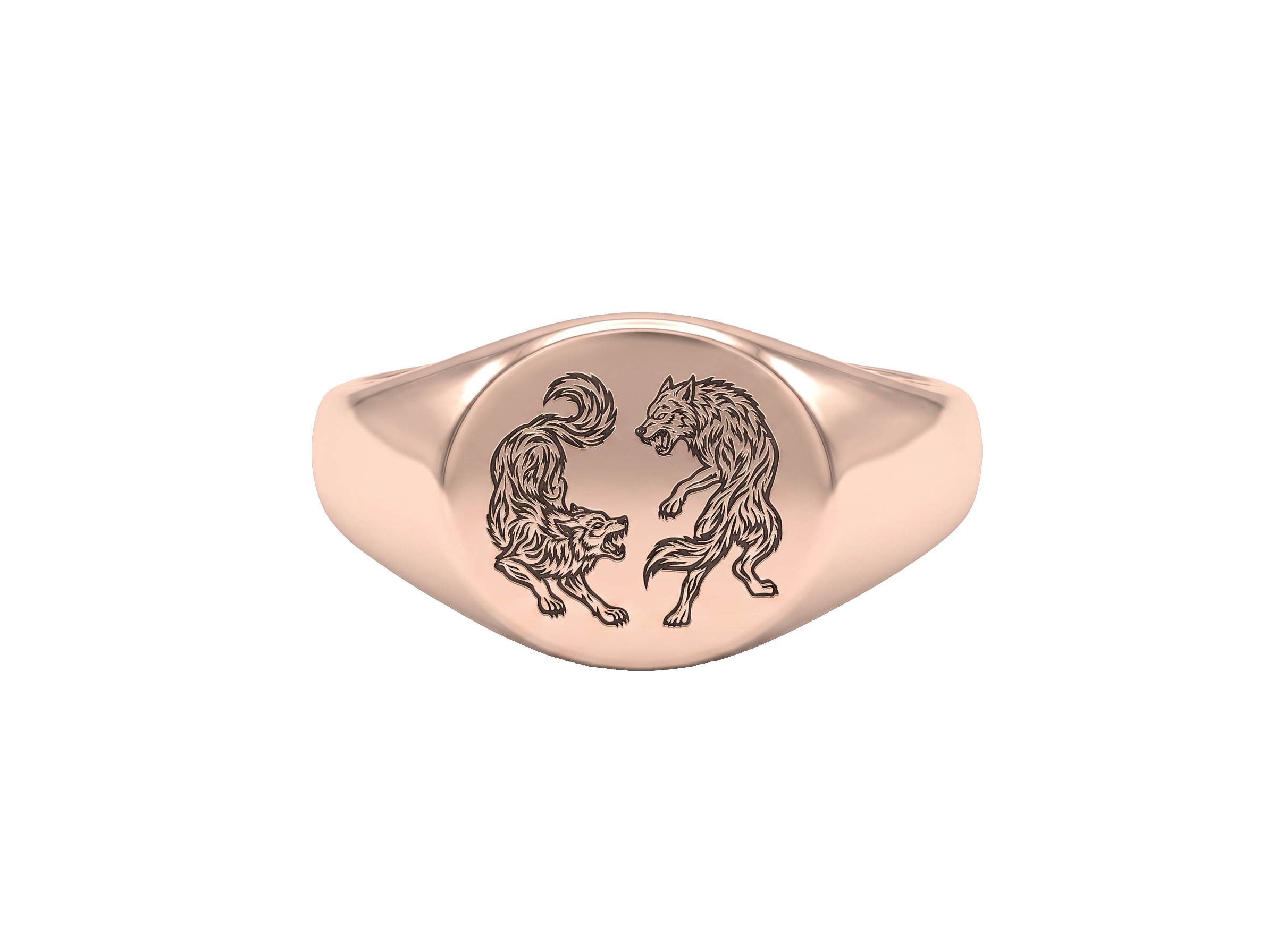 Facing Wolves Crest Ring