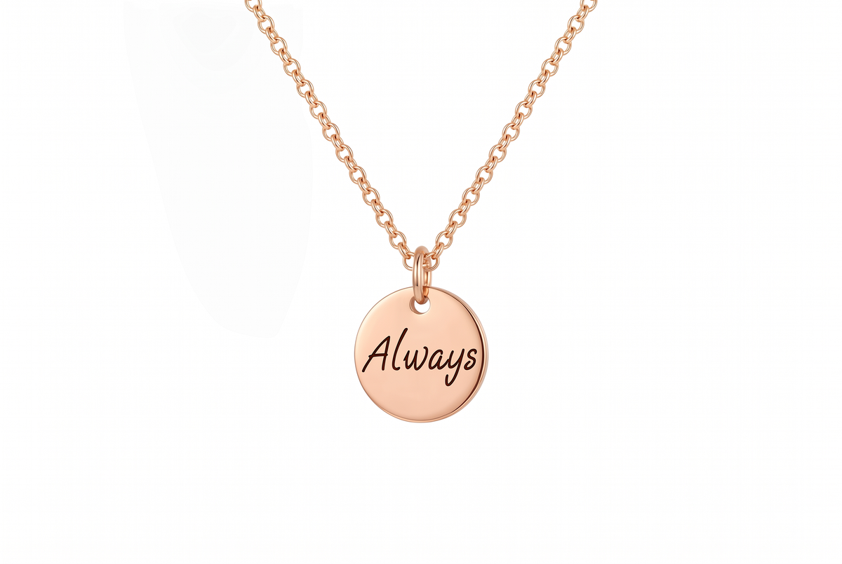 Tiny Message Charm Necklace
