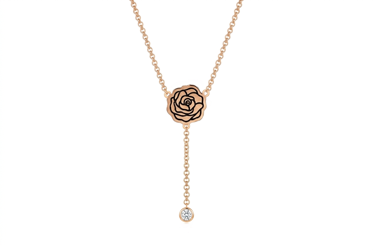 Birth Flower Y-Necklace