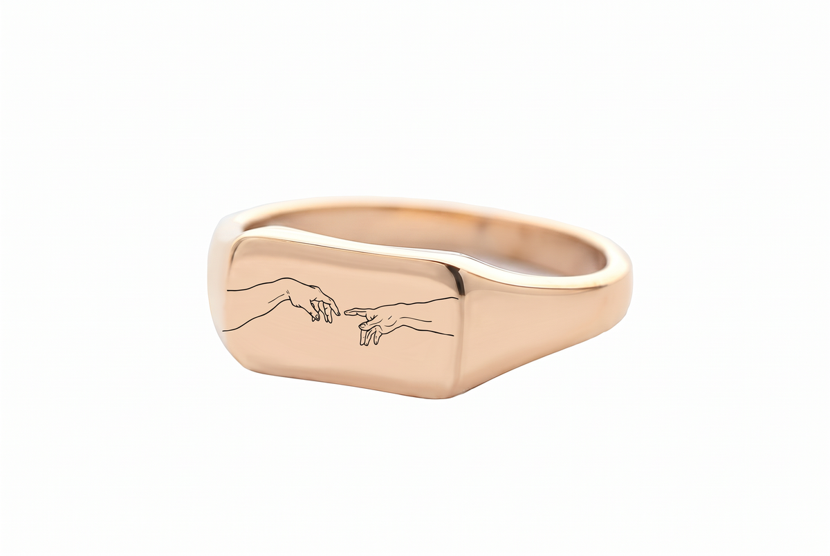 Creation Rectangle Signet Ring