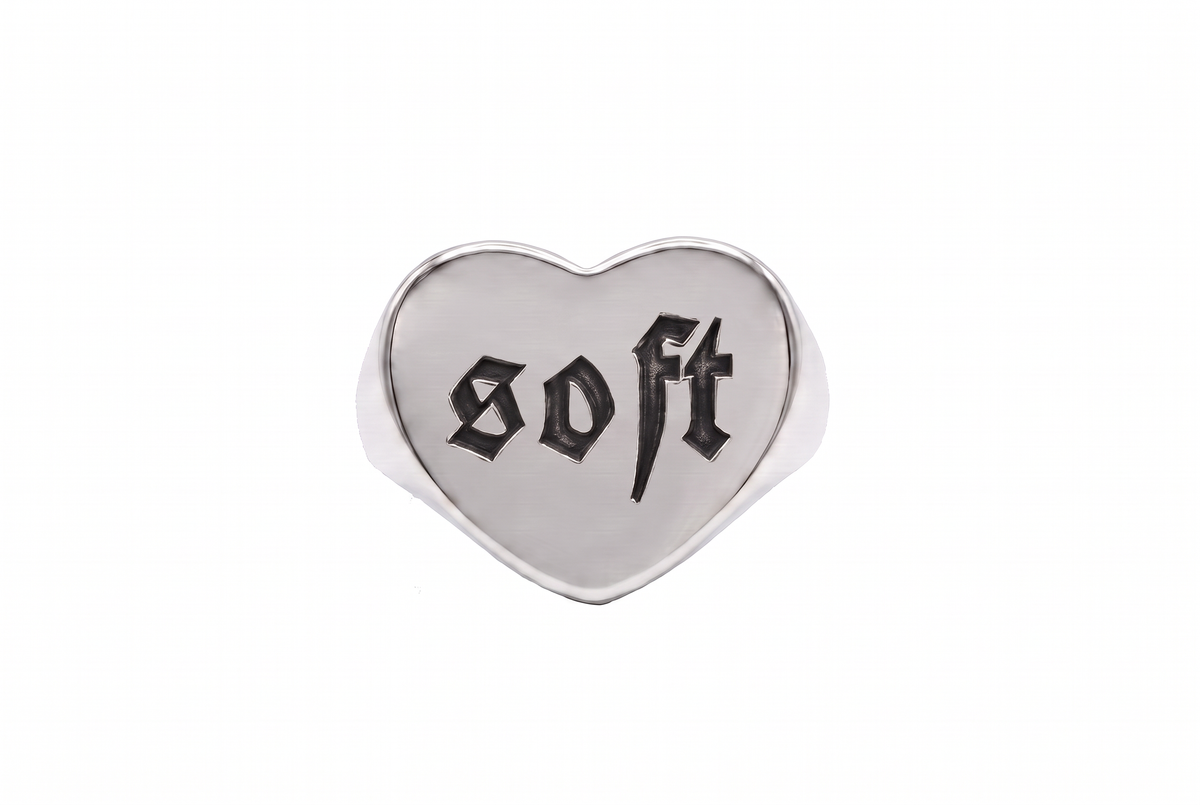 16mm Custom Heart Signet Ring