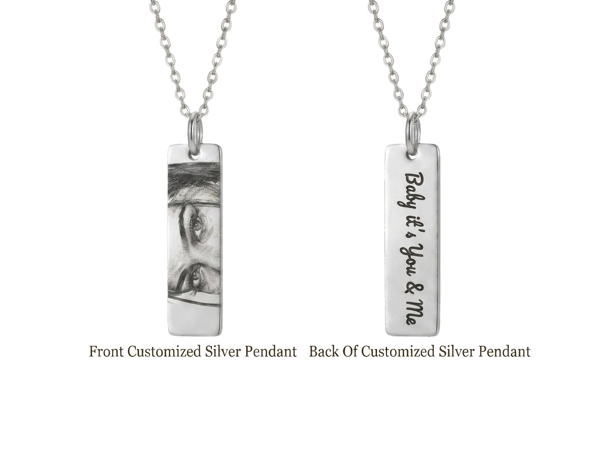 Personalized Eyes Photo Necklace