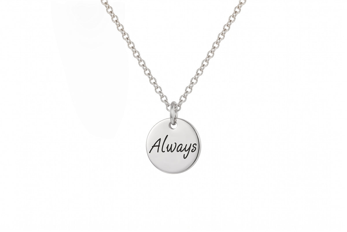 Tiny Message Charm Necklace